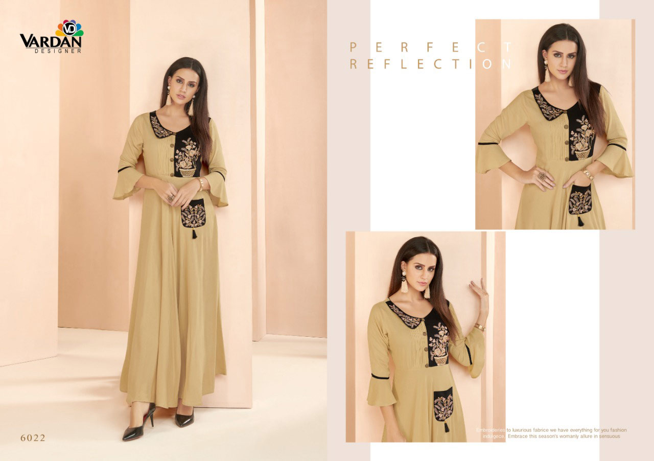 Gulnaz Vol-3 Vardan Designer Long Anarkali Kurti Gulnaz Vol-3 Vardan Designer Long Anarkali Kurti